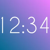 Fullscreen Clock