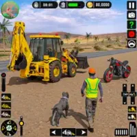 Snow Excavator JCB Simulator