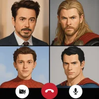 Fake Video Call Super Heroes