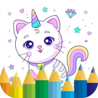 Unicorn Cat Coloring