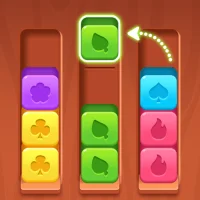 Woody Cube Sort: Color Puzzle