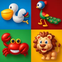 Matching games for kids Zoo