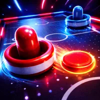 Air Hockey Arcade: Neon Glow