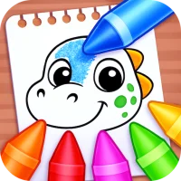Dino Coloring Game
