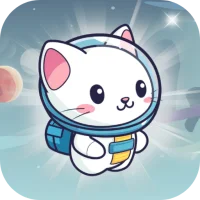 Cat Astronaut Jump