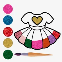 Doll Dress : Coloring Game