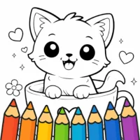 Kawaii Coloring Book