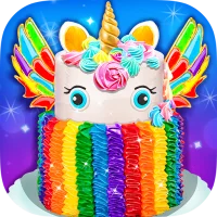 Rainbow Unicorn Cake