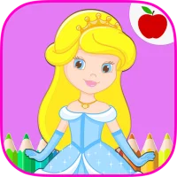 Princess Girls Coloring Book