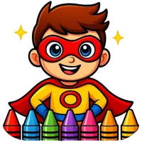 Superhero Coloring Book Pages