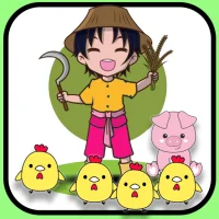 Farm Vilage Coloring Book