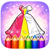 Princess Dress Coloring Book