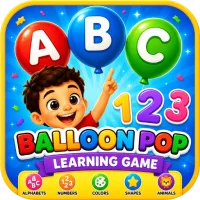 ABC 123 Balloon Pop Learn Kids