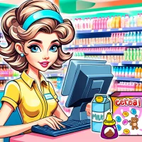 Family Town: Supermarket 2D
